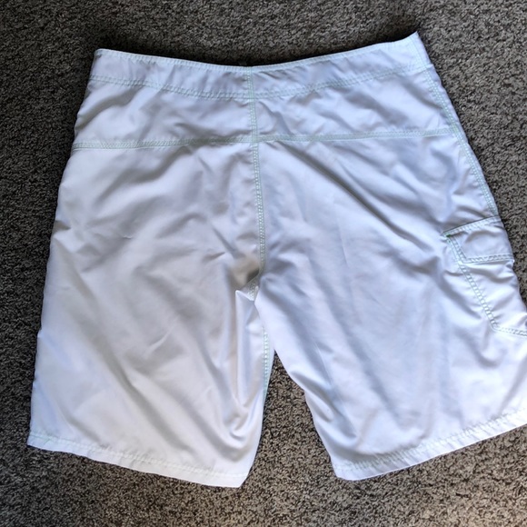 Buckle Swim All White Bke Swim Trunks Poshmark
